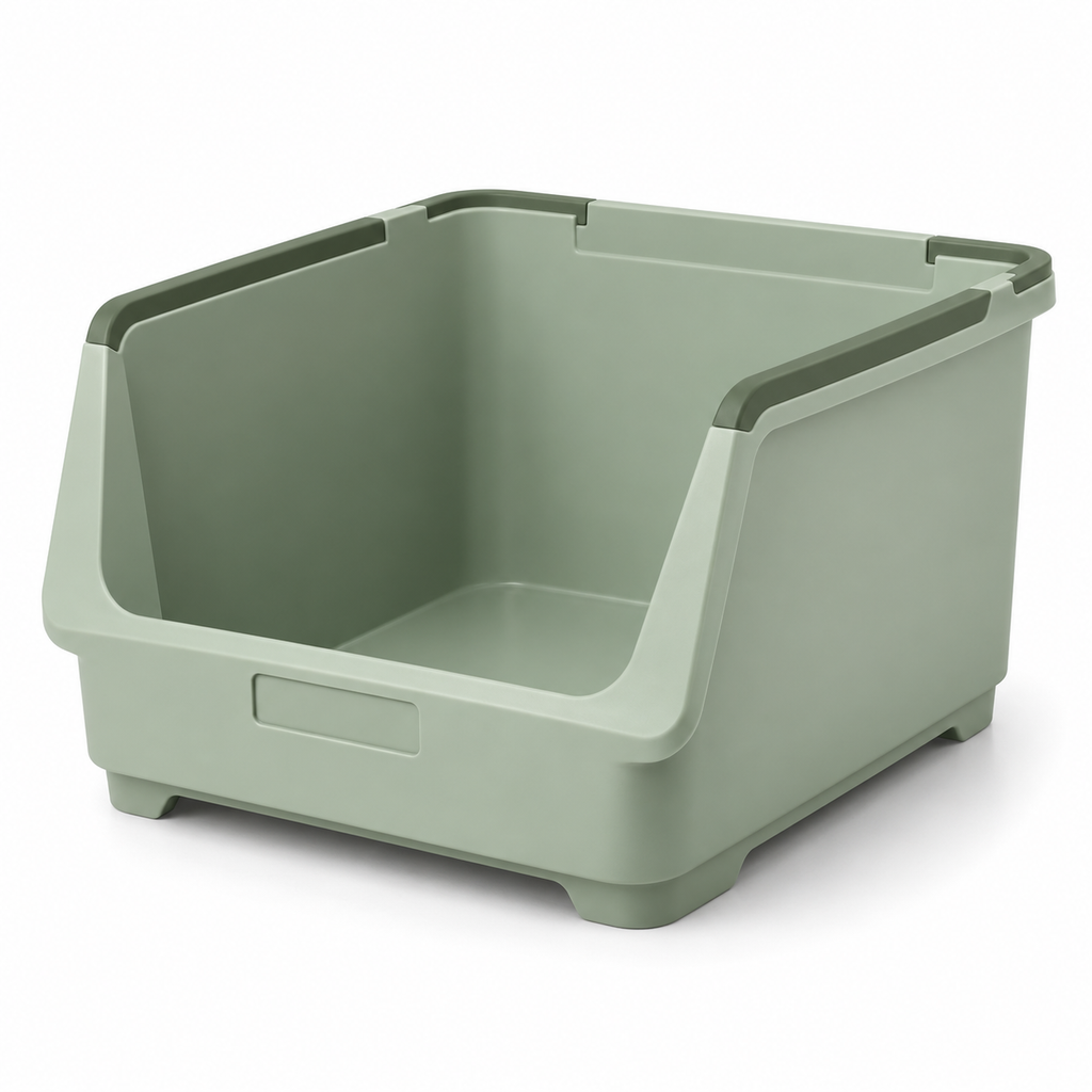 StackBloom Open-Front Storage Bin